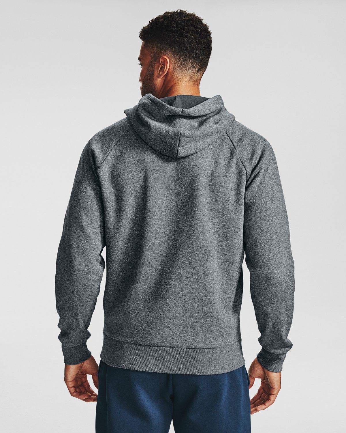 Under Armour Men's Rival Fleece Full Zip Hoodie Academy