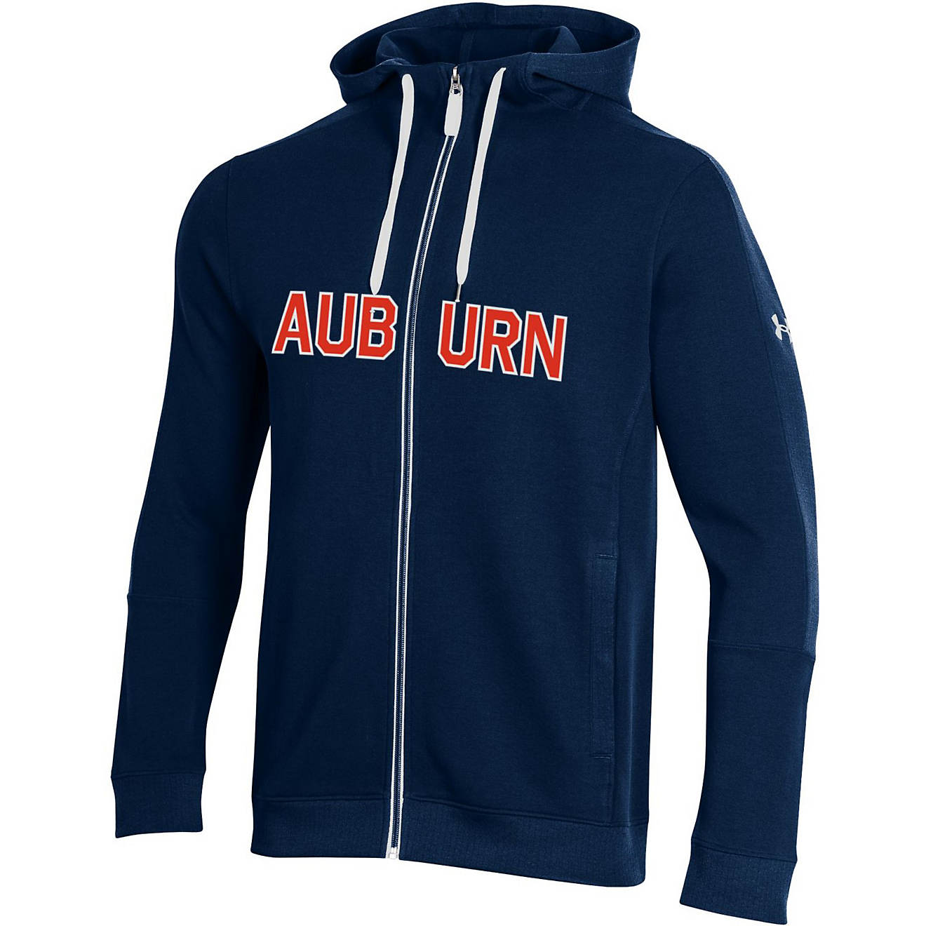 Under Armour Men's Auburn University Double Knit Jacquard Full Zip Hoodie                                                        - view number 1
