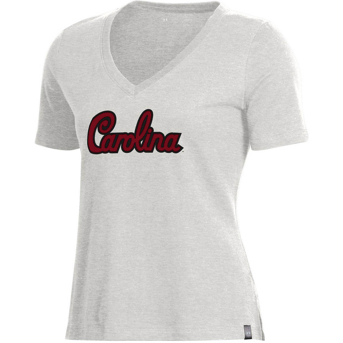 Under Armour Women's University of South Carolina Cotton V-neck T-shirt                                                          - view number 1