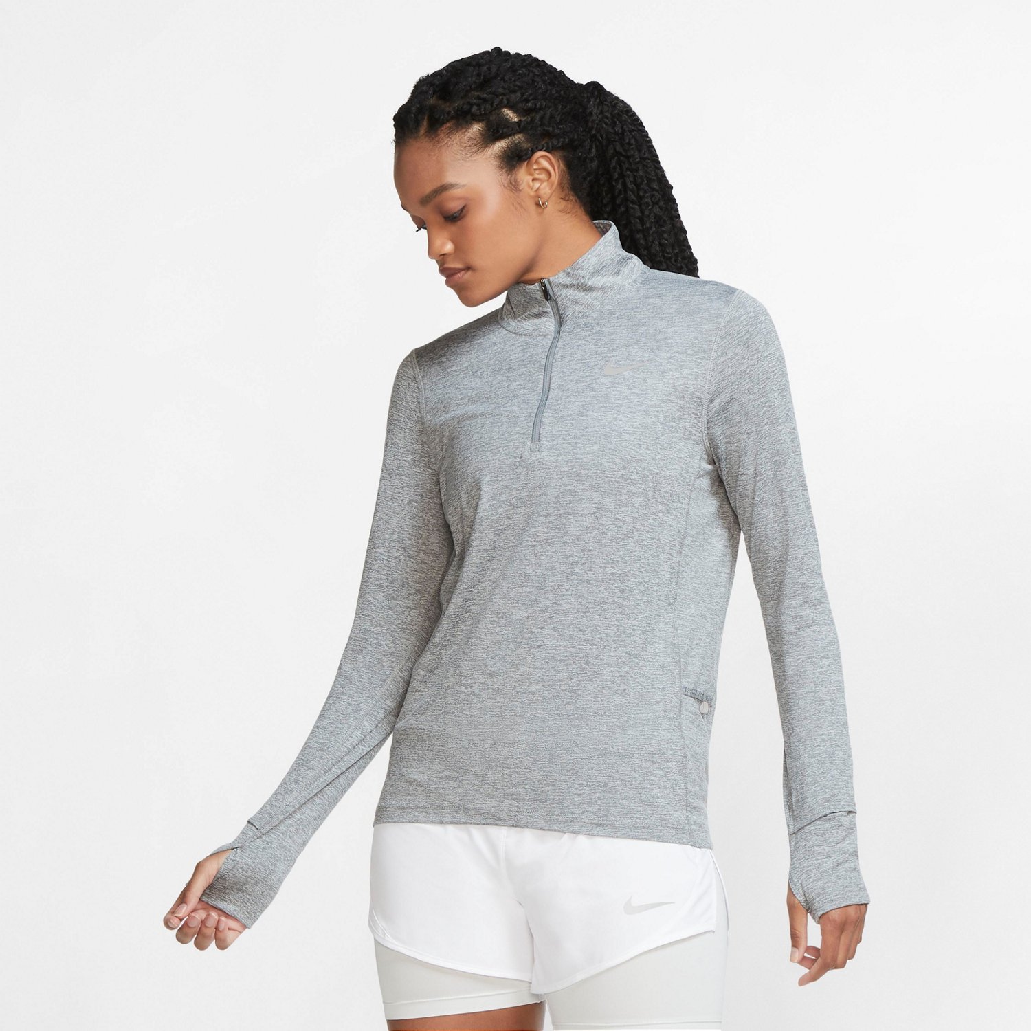 nike 1 2 zip running top womens