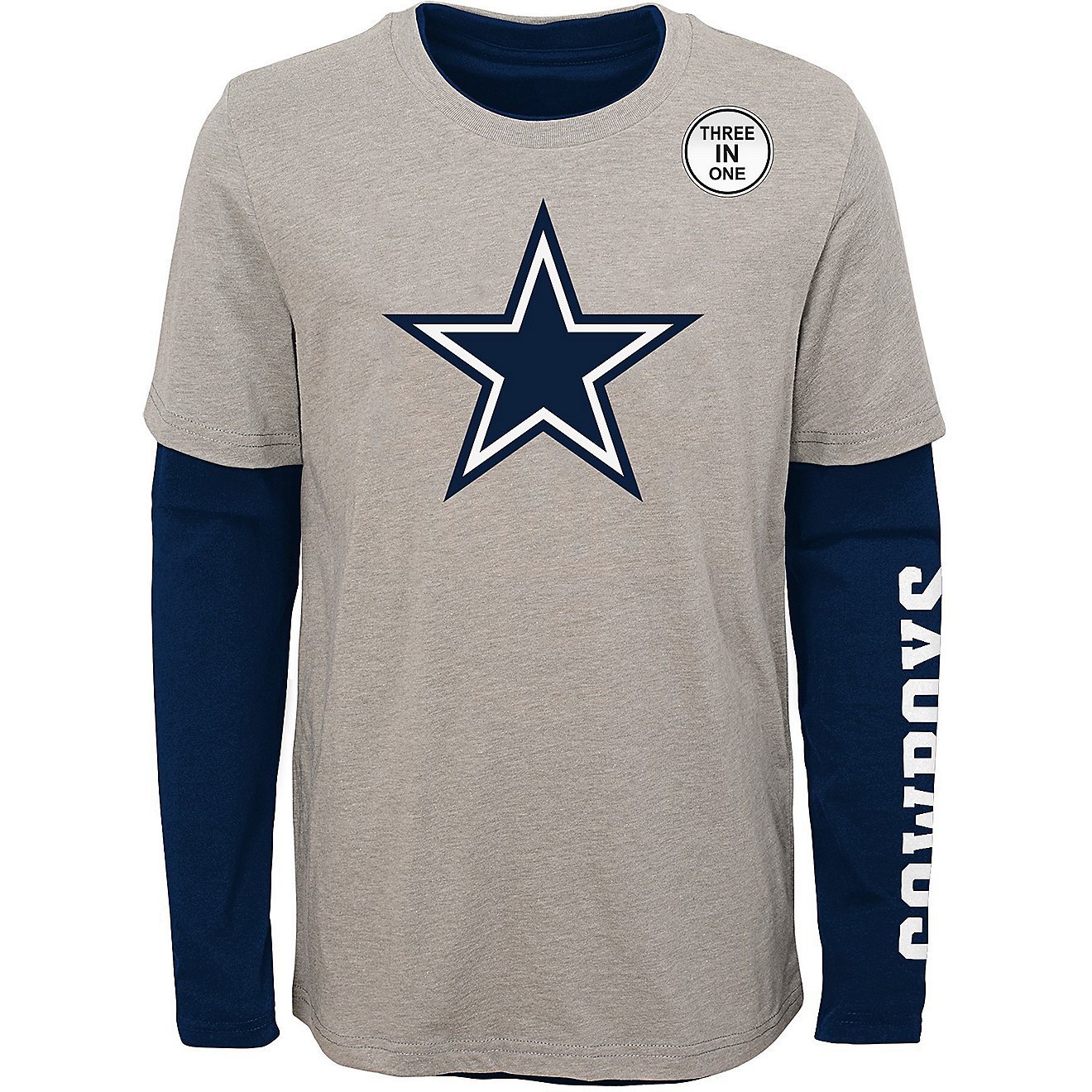 Dallas Cowboys Boys' Goal Line Stated 3-in-1 Combo T-shirt                                                                       - view number 3