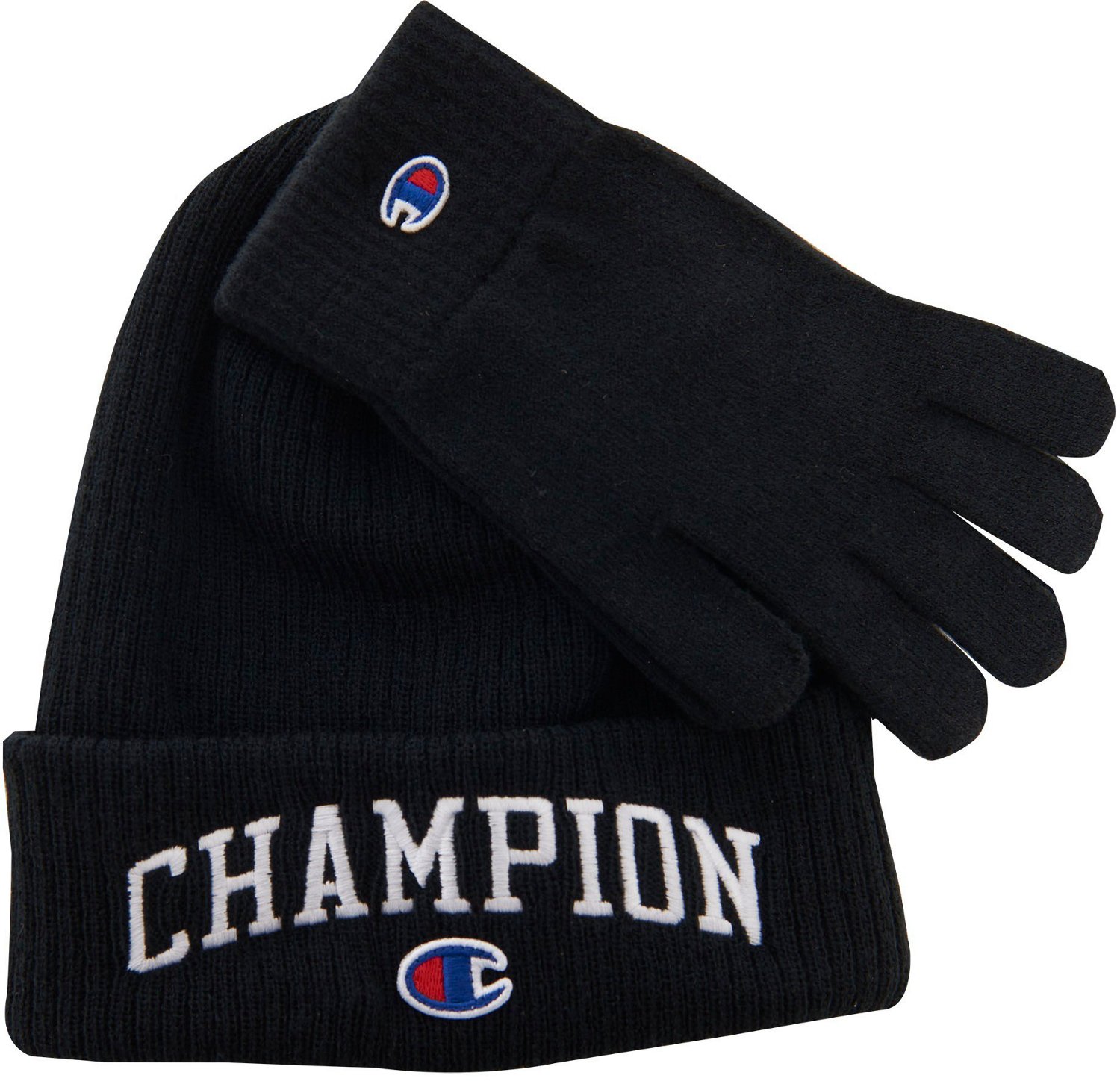 Champion Men's Capital Beanie and Gloves Set Academy