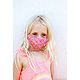 Love & Pineapples Youth Coral Rainbows Face Mask                                                                                 - view number 1 image