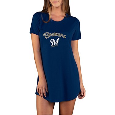 College Concept Women's Milwaukee Brewers Marathon Nightshirt T-shirt