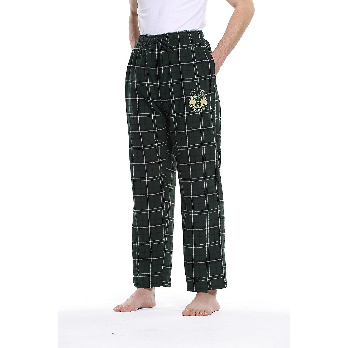 College Concepts Men's Milwaukee Bucks Ultimate Flannel Pants                                                                    - view number 1