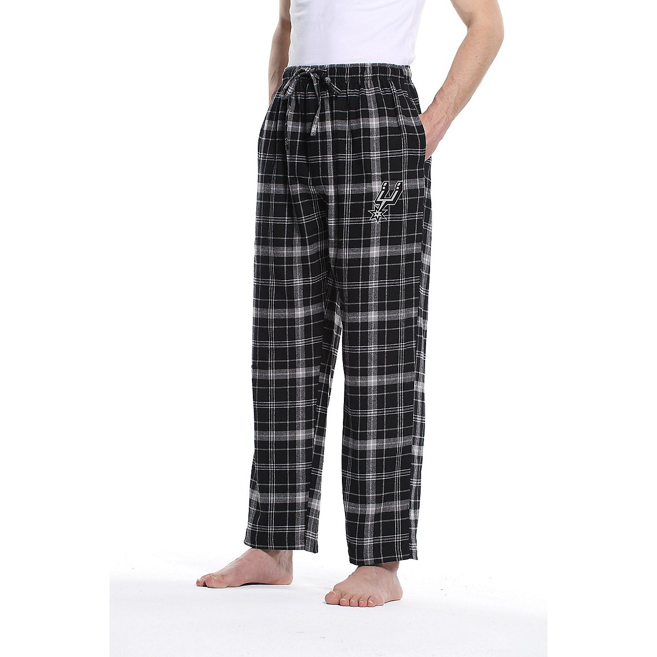 College Concepts Men's San Antonio Spurs Ultimate Flannel Pants                                                                  - view number 1