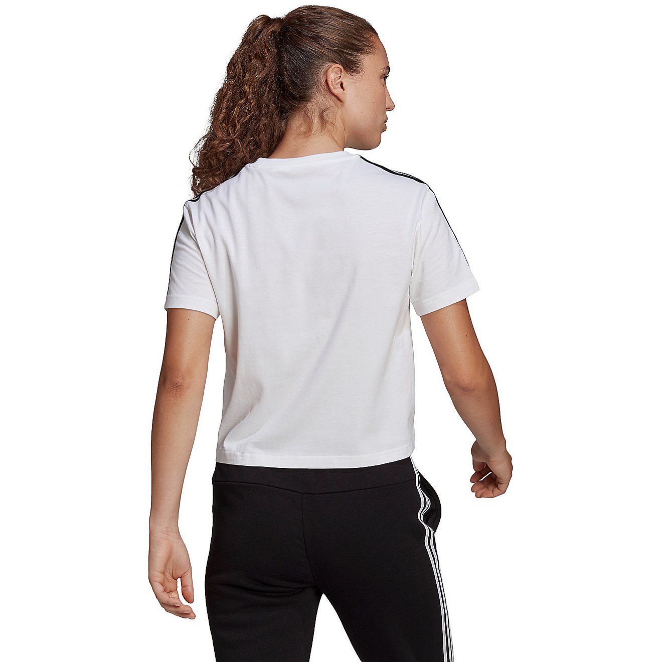 Adidas Women's 3-Stripes Cropped T-shirt                                                                                         - view number 2