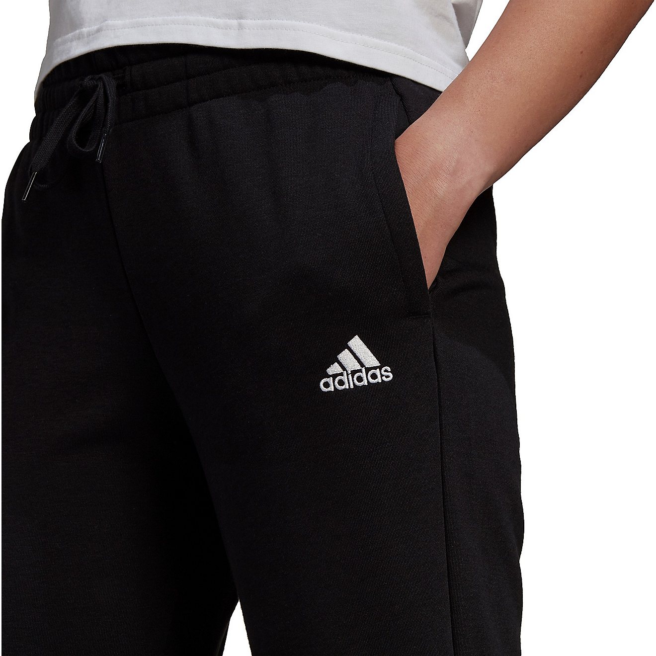 adidas Women's Linear Essentials Slim Tapered Cuffed Jogger Pants                                                                - view number 8