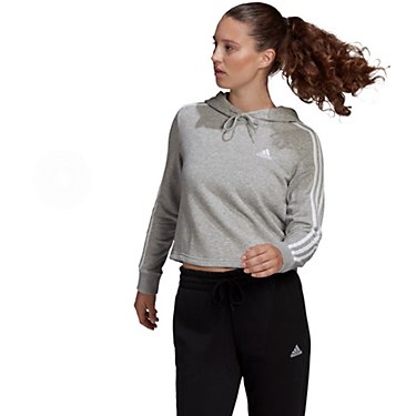 adidas Women’s Essentials 3-Stripes Crop Hoodie