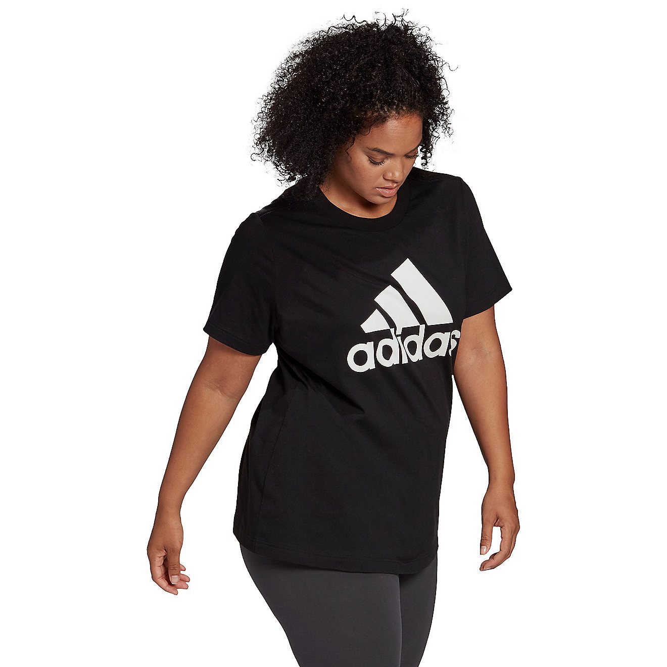Adidas Women's Plus Size Badge of Sport Short Sleeve T-shirt                                                                     - view number 9