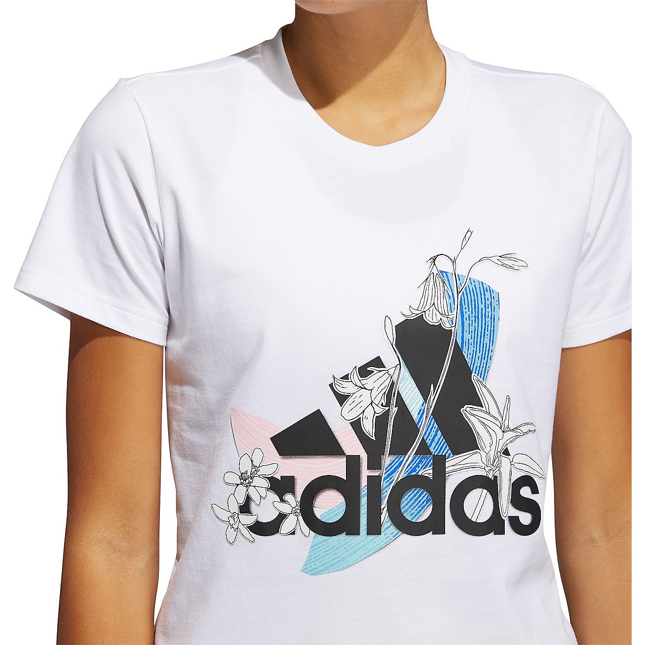 Adidas Women's Nini Floral Short Sleeve T-shirt                                                                                  - view number 3