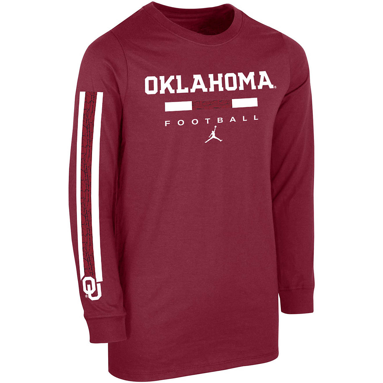 Nike Boys' University of Oklahoma Football Icon Wordmark Long Sleeve T ...