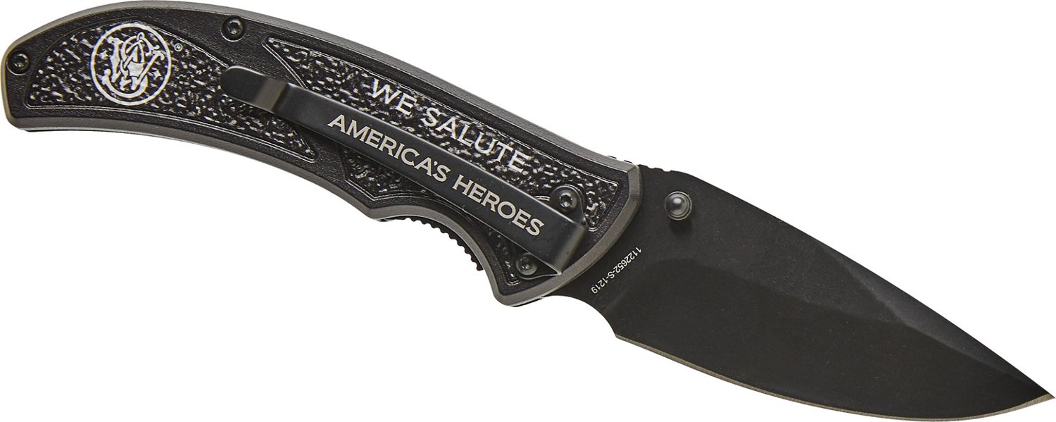 Smith & Wesson American Heroes Eagle 3.2in Folding Pocket Knife in