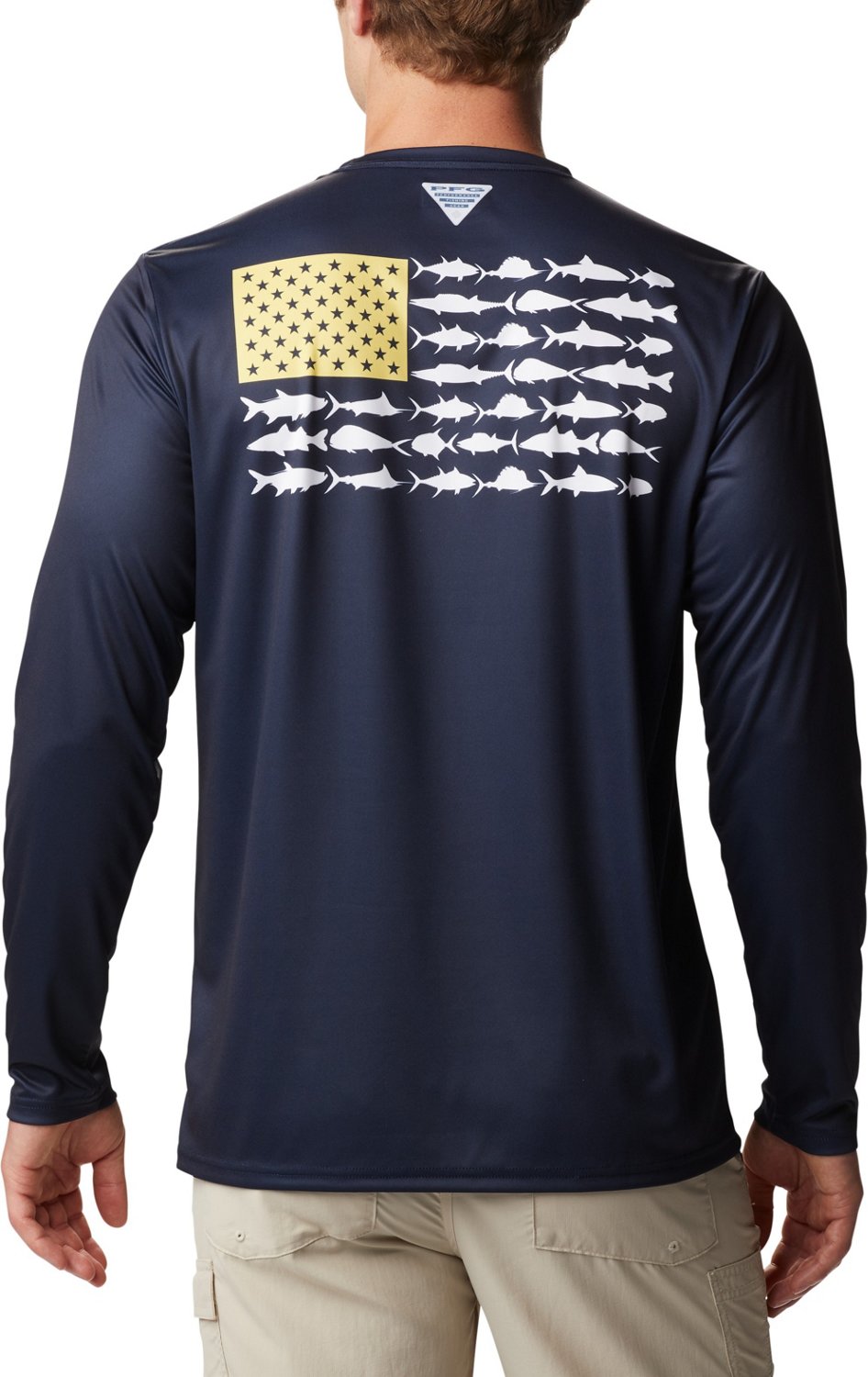 Columbia Sportswear Men's Terminal Tackle PFG Fish Flag Long Sleeve T ...