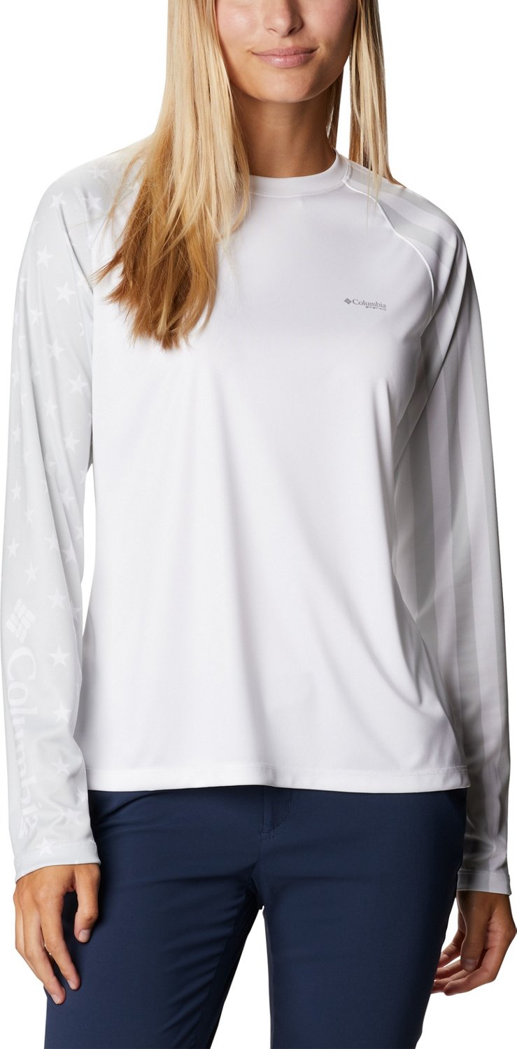 Columbia Sportswear Women's PFG Tidal Fish Americana Long Sleeve Tshirt Academy