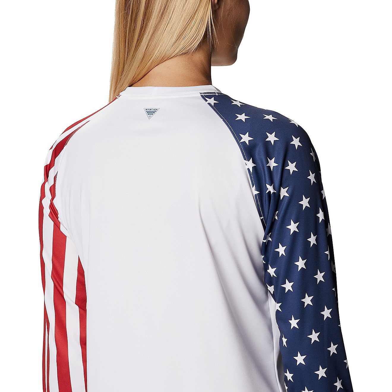Columbia Sportswear Women's PFG Tidal Fish Americana Long Sleeve T-shirt                                                         - view number 5