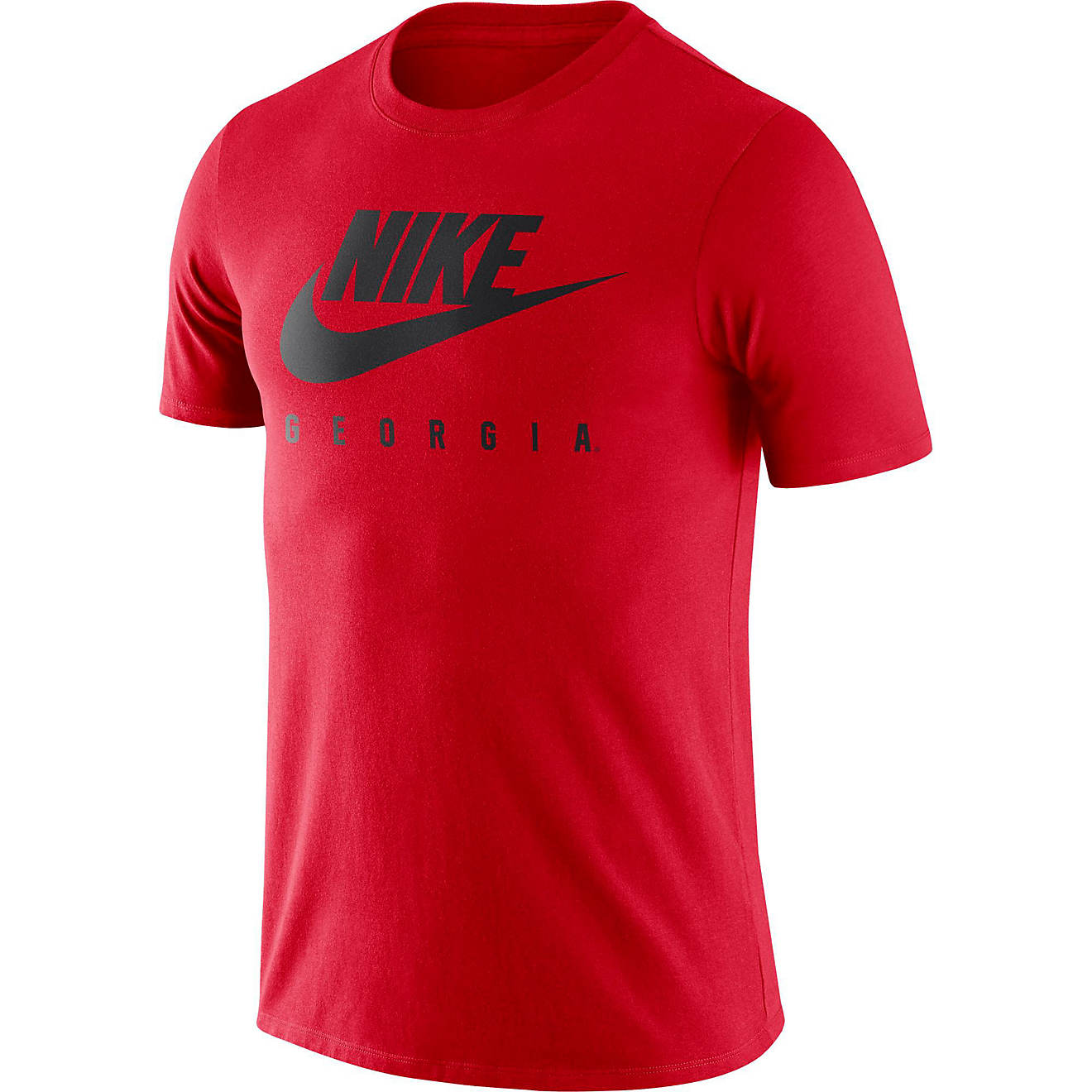 Nike Men's University of Georgia Essential Futura Short Sleeve T-shirt                                                           - view number 1
