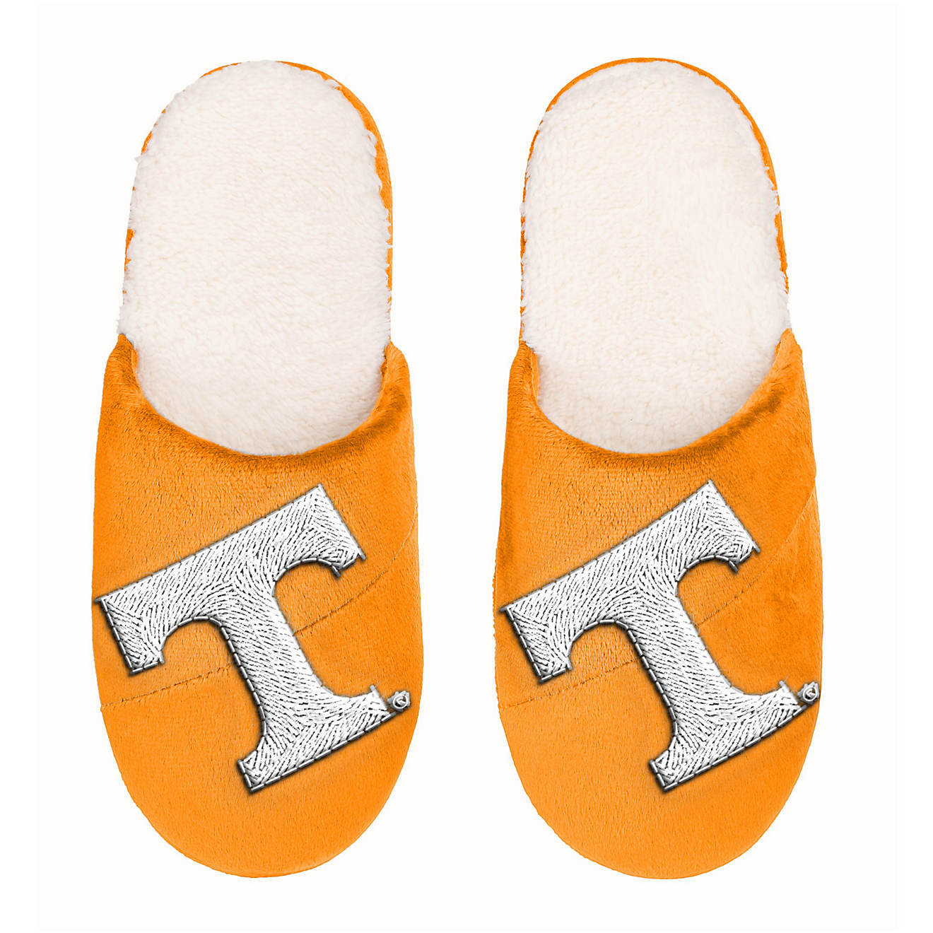 Forever Collectibles Men’s University of Tennessee 2020 Sherpa Colorblock Slippers                                             - view number 1