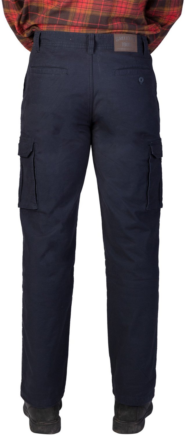 smith's workwear lined canvas cargo pants