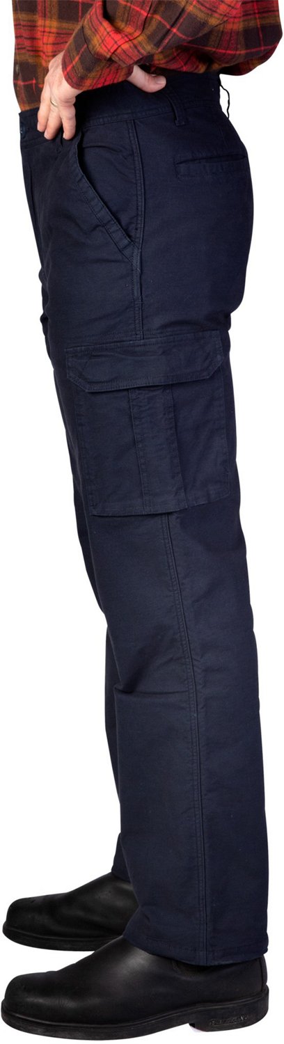 smith's workwear lined canvas cargo pants