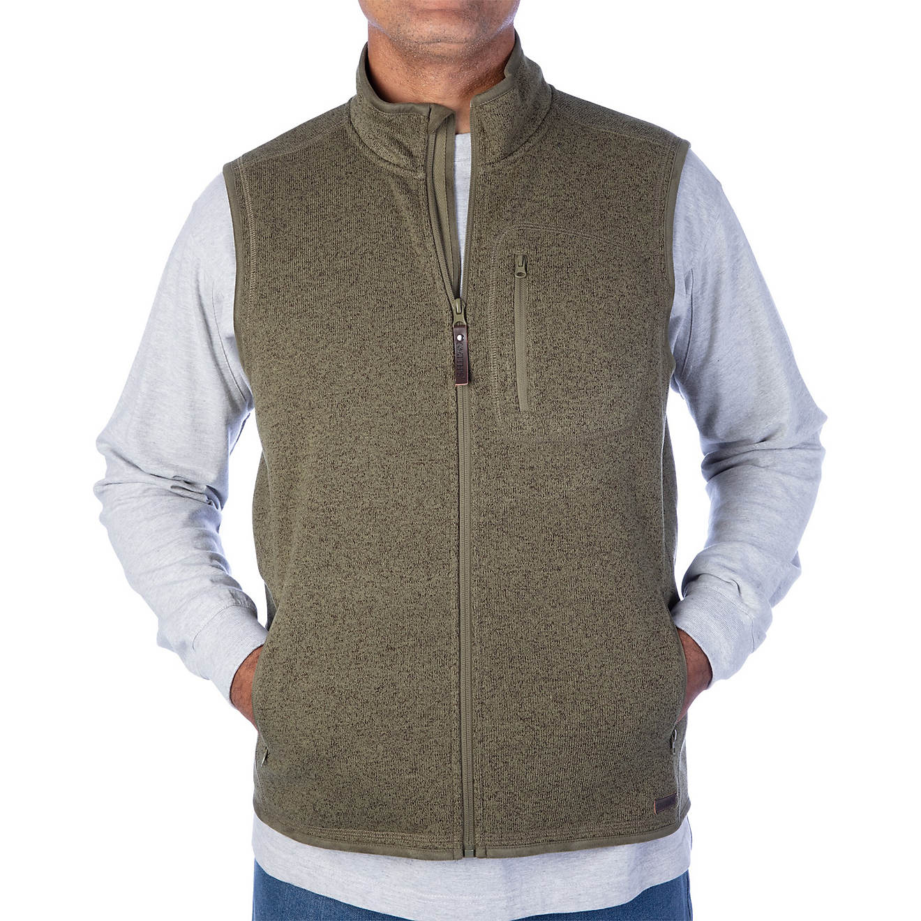 Smith's Workwear Men's Full Zip Sweater Fleece Vest                                                                              - view number 1