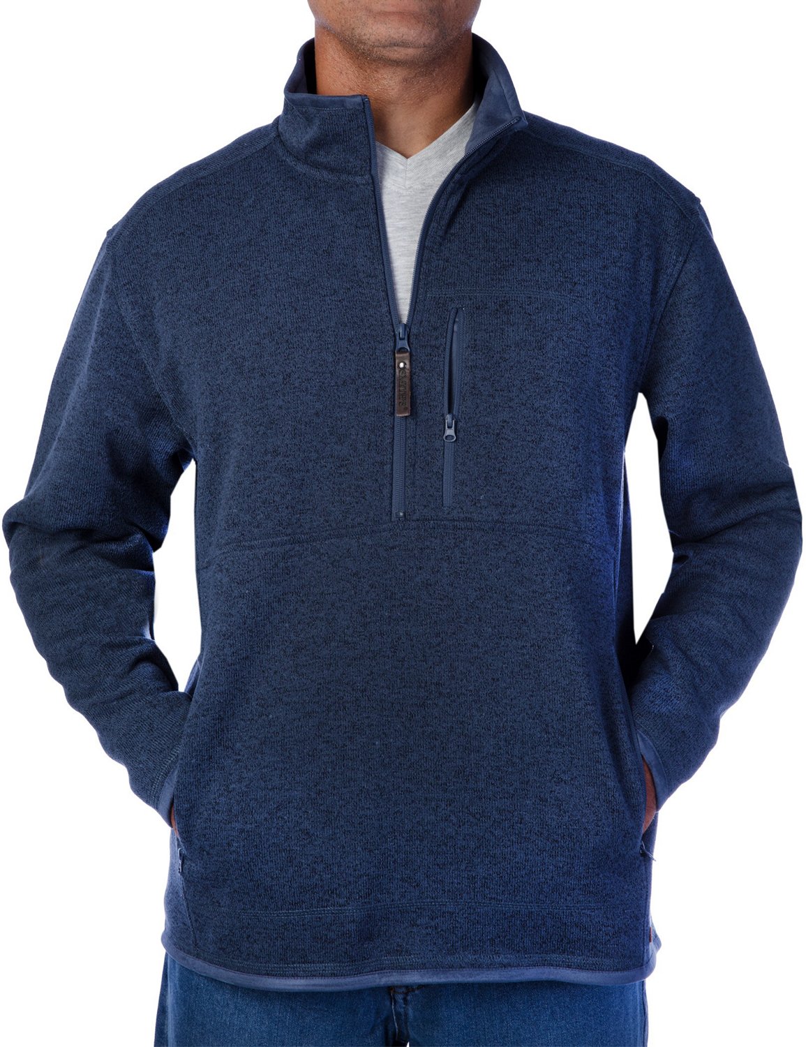 Smith's Workwear Men's 1/4 Zip Sweater Fleece Jacket | Academy