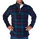 Smith's Workwear Men's Plaid Polar Fleece Snap Henley Pullover                                                                   - view number 1 image