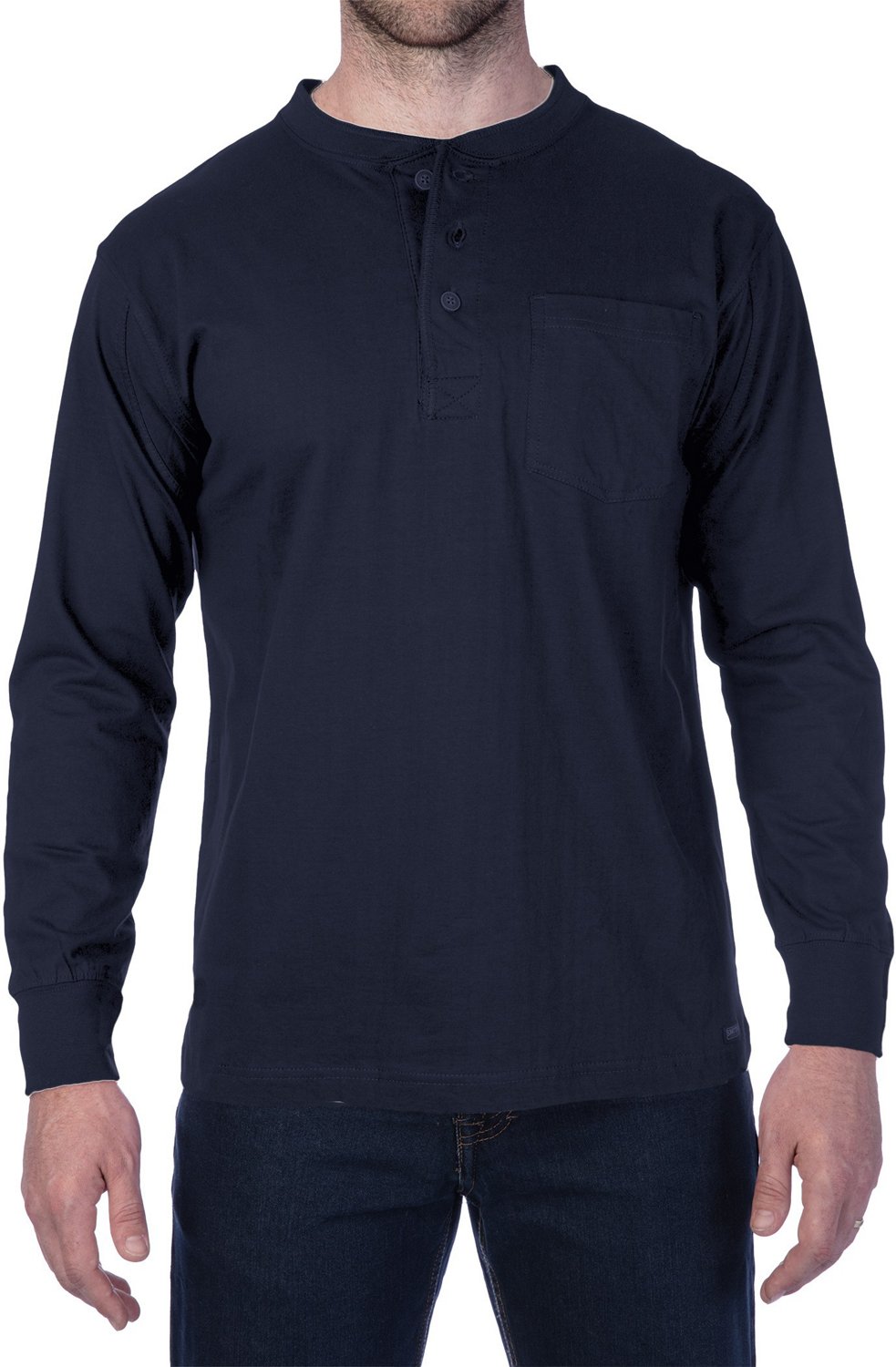 Smith's Men's Workwear Long Sleeve Henley Shirt | Academy