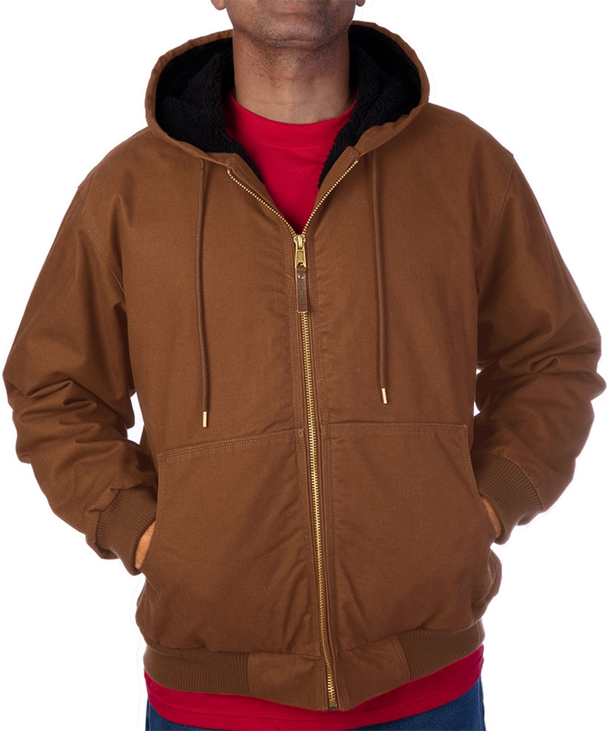 hooded work jacket