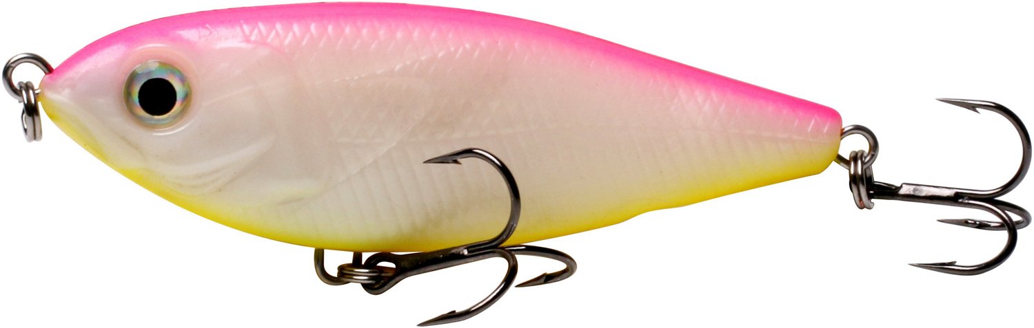 H2O XPRESS COASTAL-HOVER SHAD SLOW SINK SUSPENDING BAIT-BONE DIAMOND CHARTREUSE