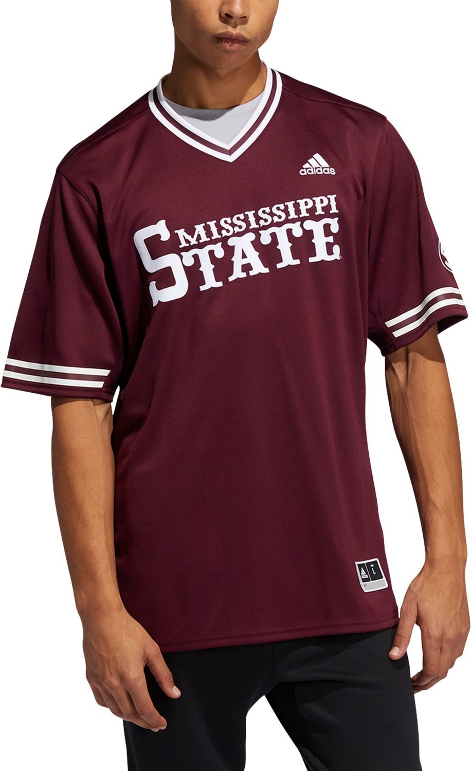 adidas Men's Mississippi State University Replica Baseball Jersey Academy