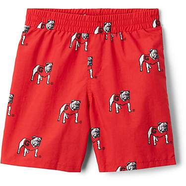 Columbia Sportswear Boys' University of Georgia Backcast Printed Shorts 5 in                                                    