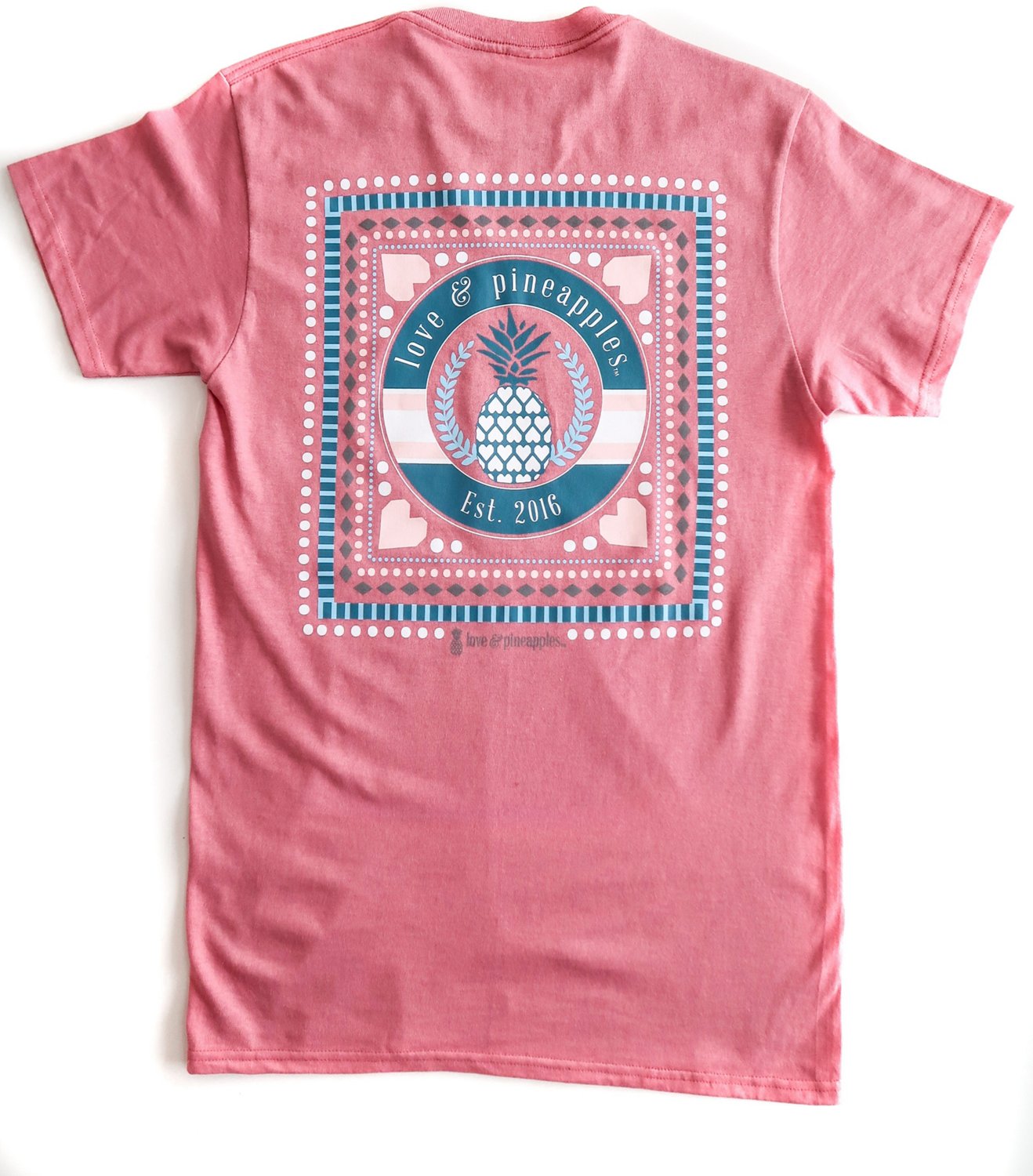 Love & Pineapples Women's Square Pattern Logo T-shirt | Academy