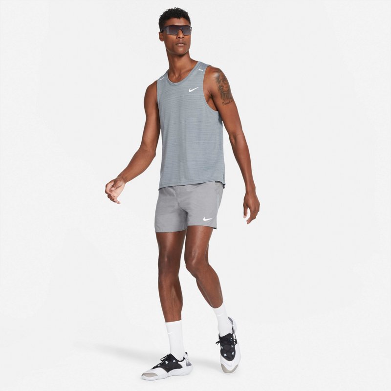 Nike Men's Dri-FIT Challenger 2-in-1 Running Shorts 7 in Gray, Large - Men's Running Bottoms at Academy Sports product image