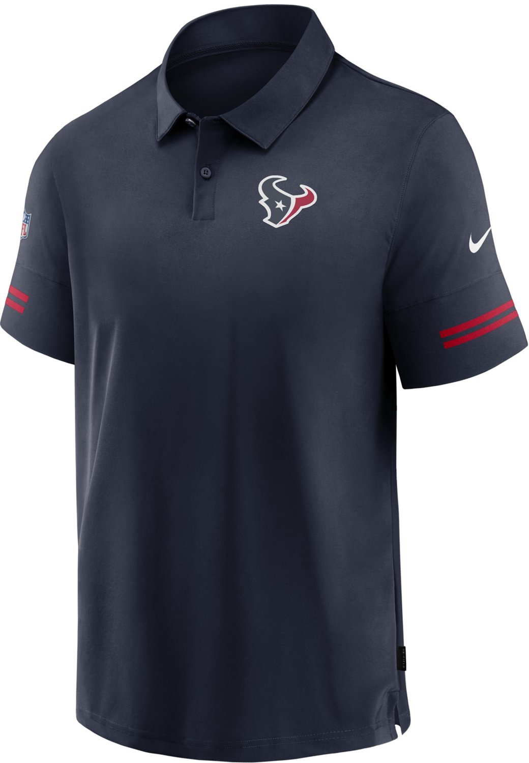 Nike Men's Houston Texans ST Logo Short Sleeve Polo Shirt | Academy