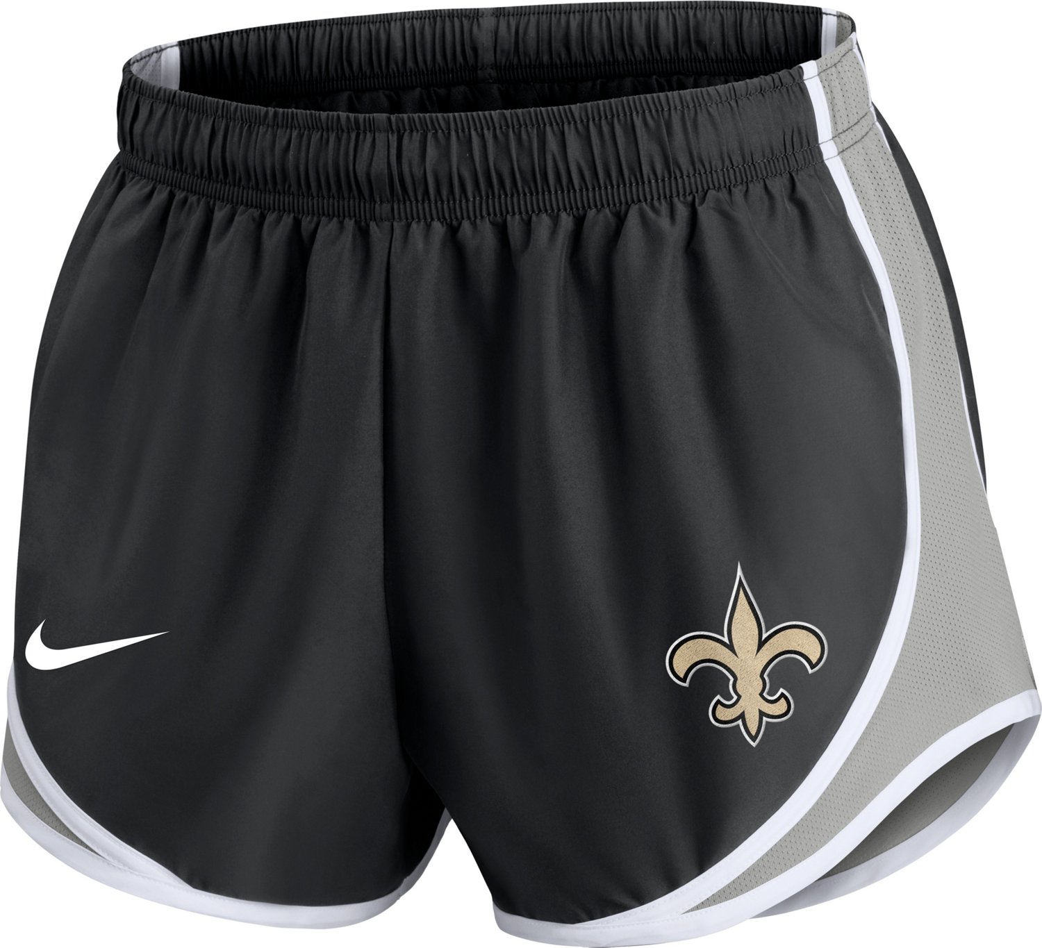 Nike Women's New Orleans Saints Logo Tempo Shorts Academy