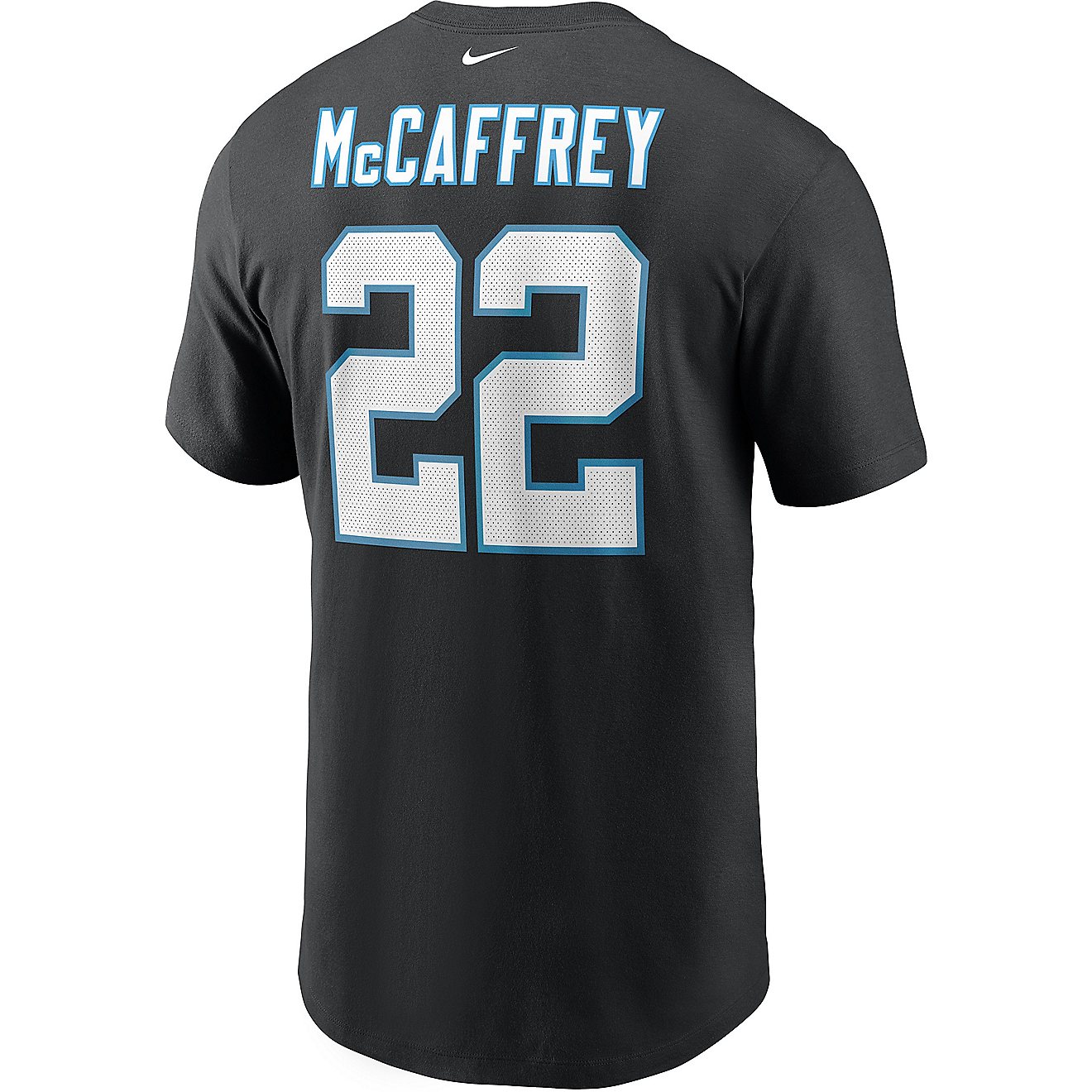 Nike Men's Carolina Panthers Christian McCaffrey Player Name & Number T-shirt                                                    - view number 1