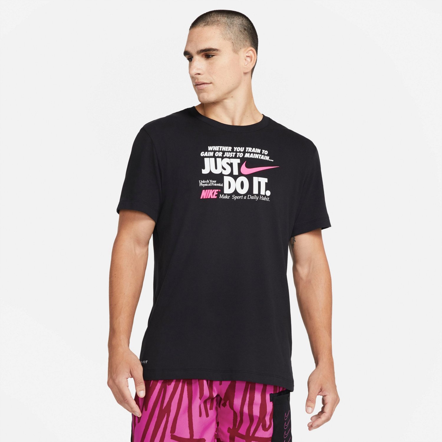 Nike Men's Dri-FIT Just Do It Verbiage Training T-shirt ...