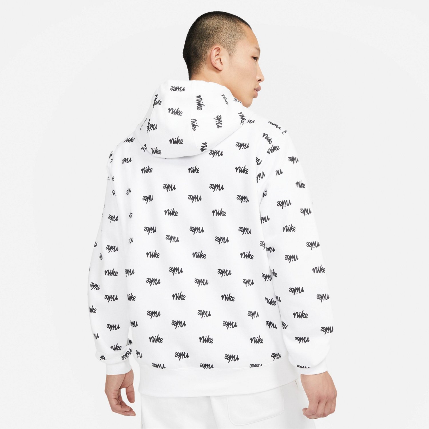 nike men's sportswear club bb script hoodie