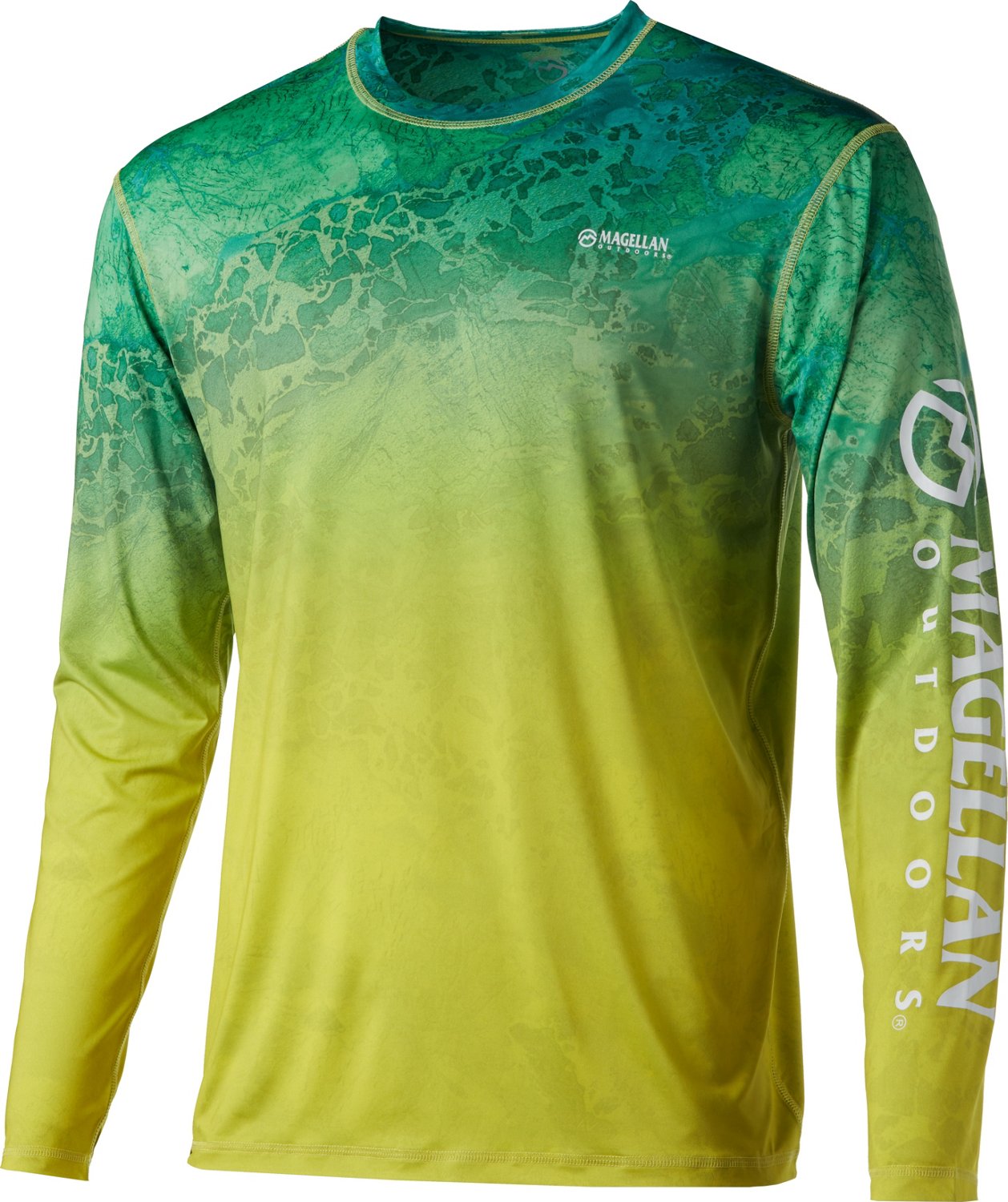 Magellan Outdoors Men's Reversible Realtree  WAV3 Ombre Fishing Shirt                                                           