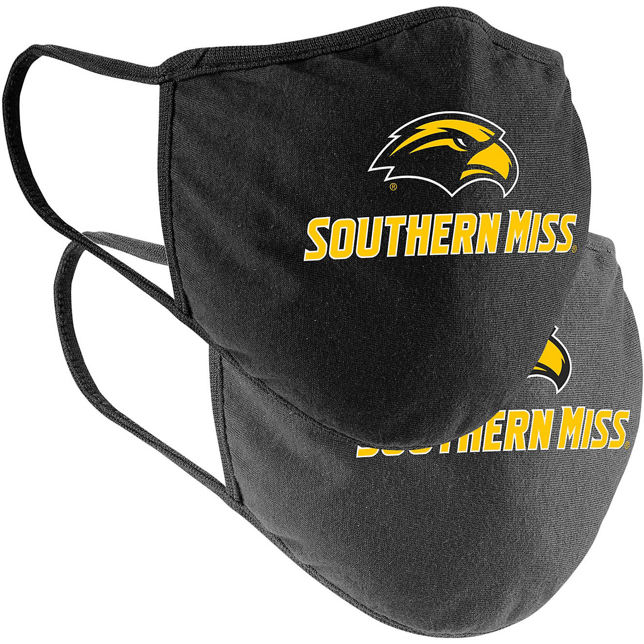 Colosseum Athletics University of Southern Mississippi Cotton Face Masks 2-Pack                                                  - view number 1