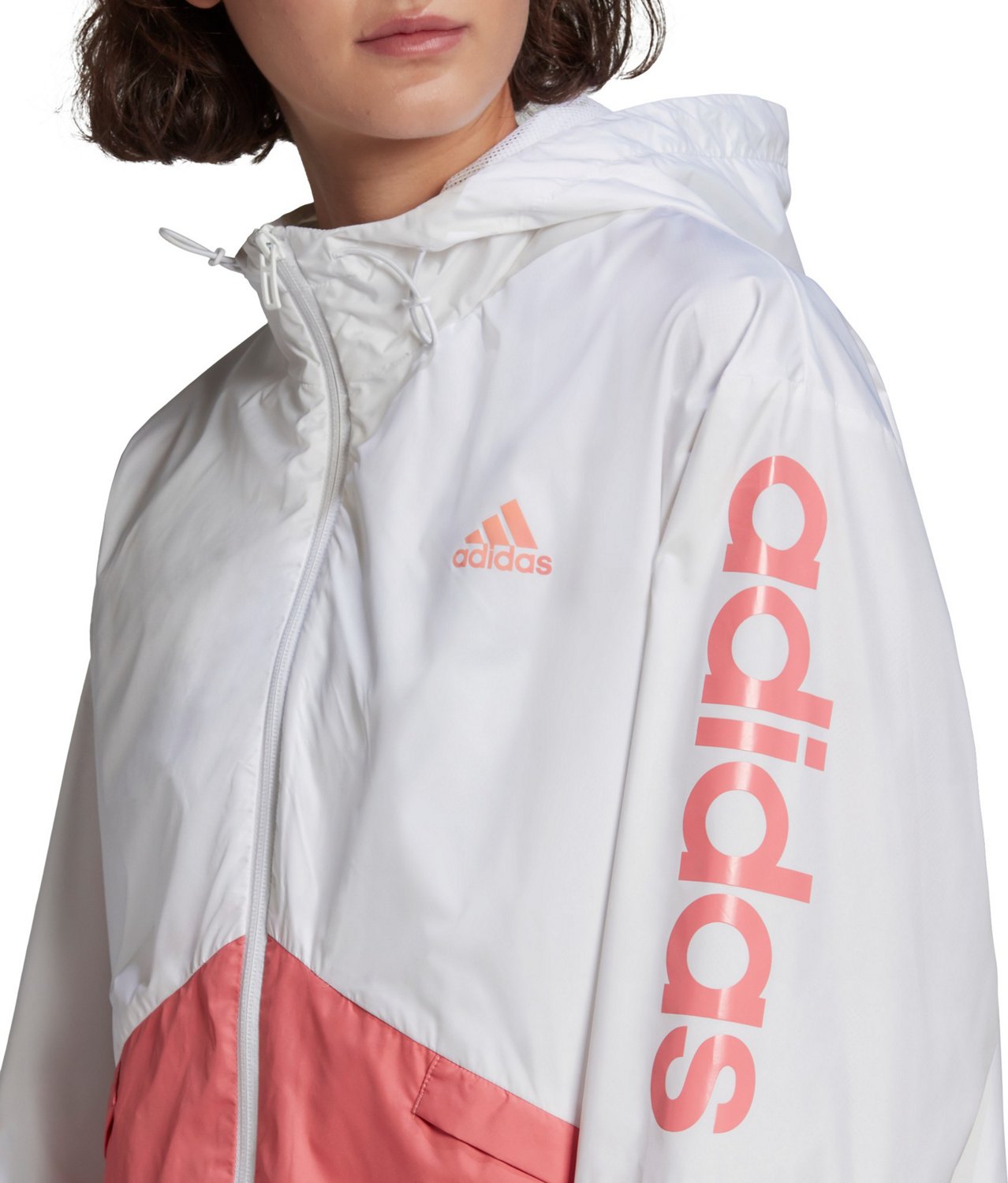 Adidas Women's Linear Essentials Windbreaker Jacket | Academy