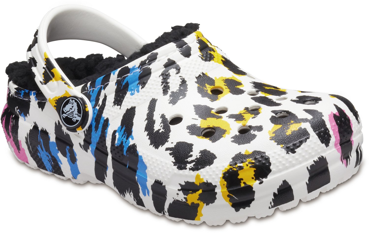 Crocs Girls' Classic Lined Leopard Print Clogs | Academy