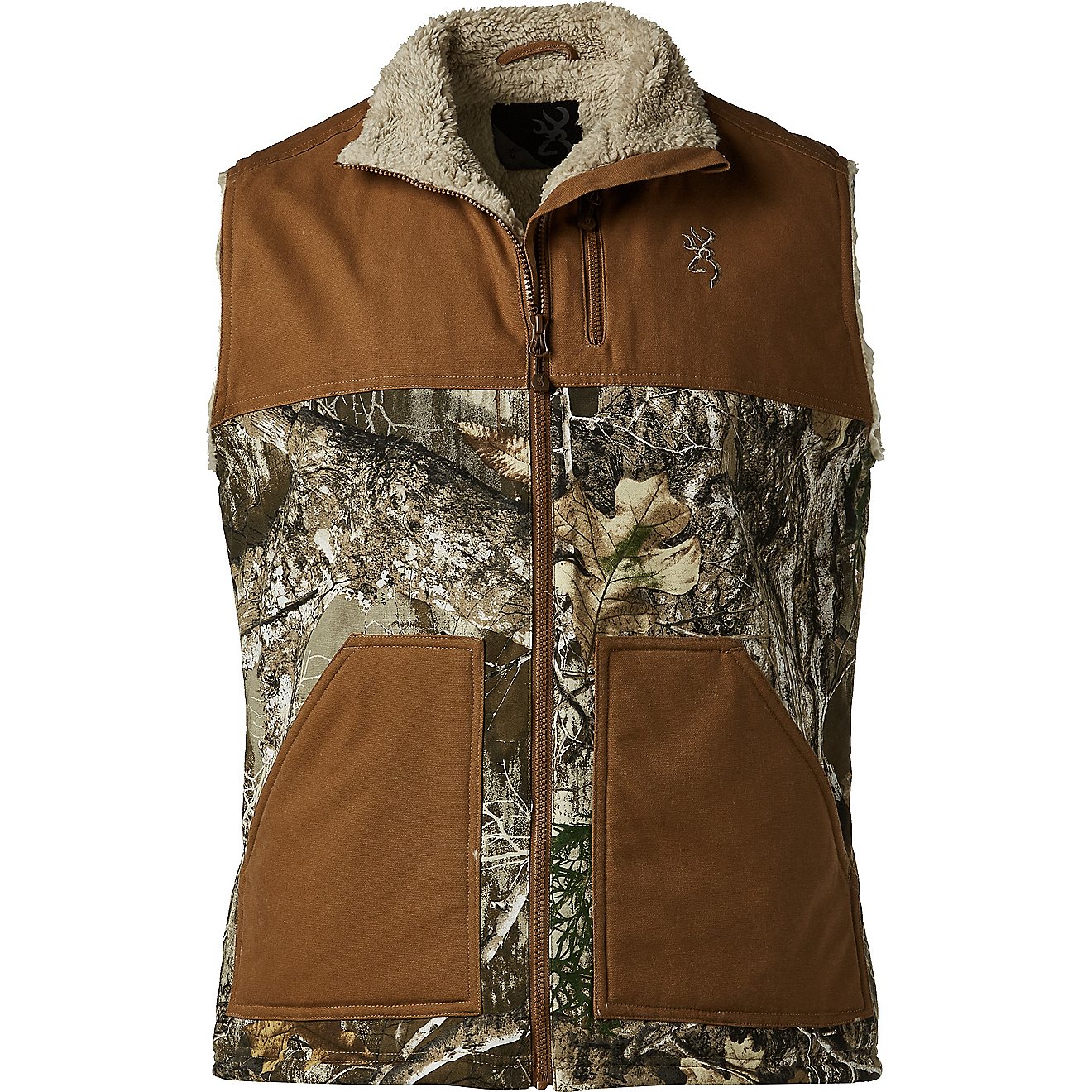Browning Men's Realtree Edge and Shearling Workwear Vest                                                                         - view number 1