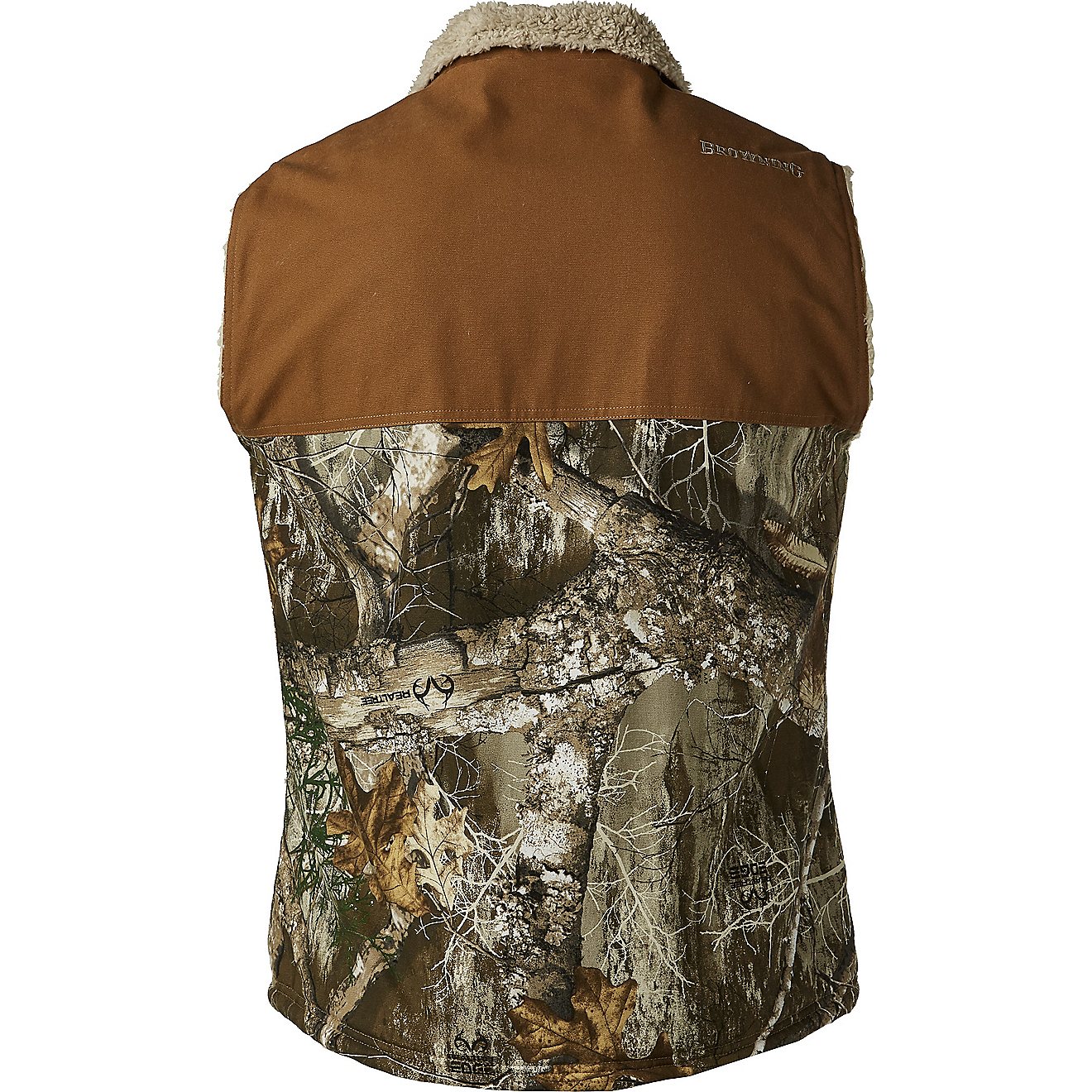 Browning Men's Realtree Edge and Shearling Workwear Vest                                                                         - view number 2