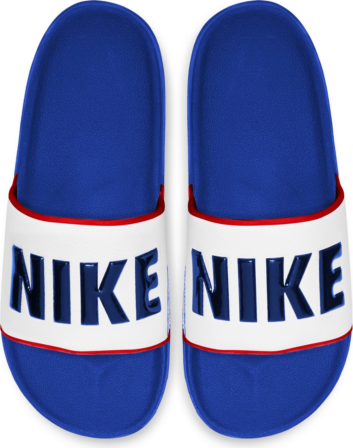 nike slides red and white