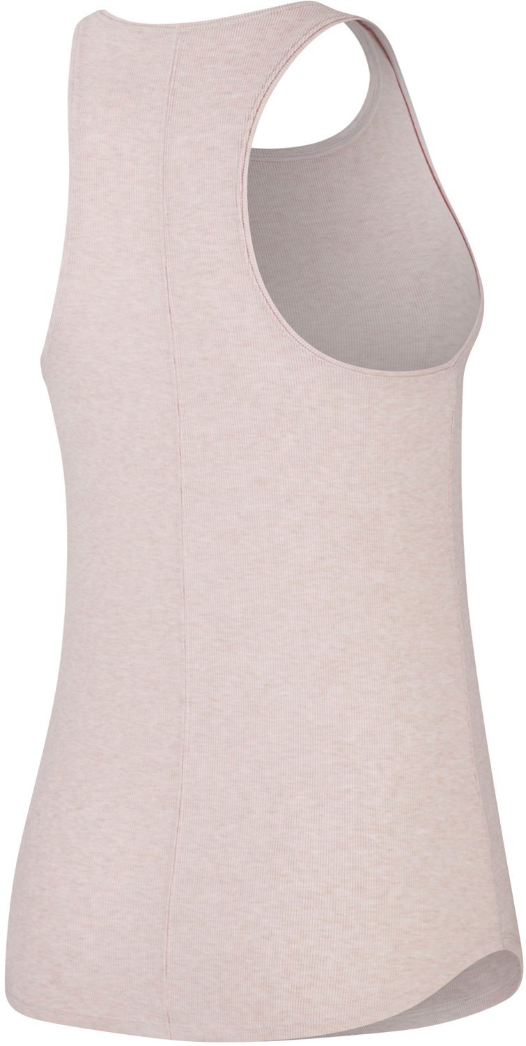 nike women's yoga ribbed strappy tank top