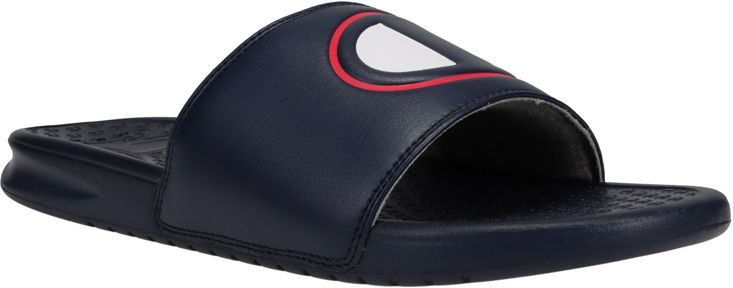 Champion Men's Super Slide Solid Logo Slides | Academy