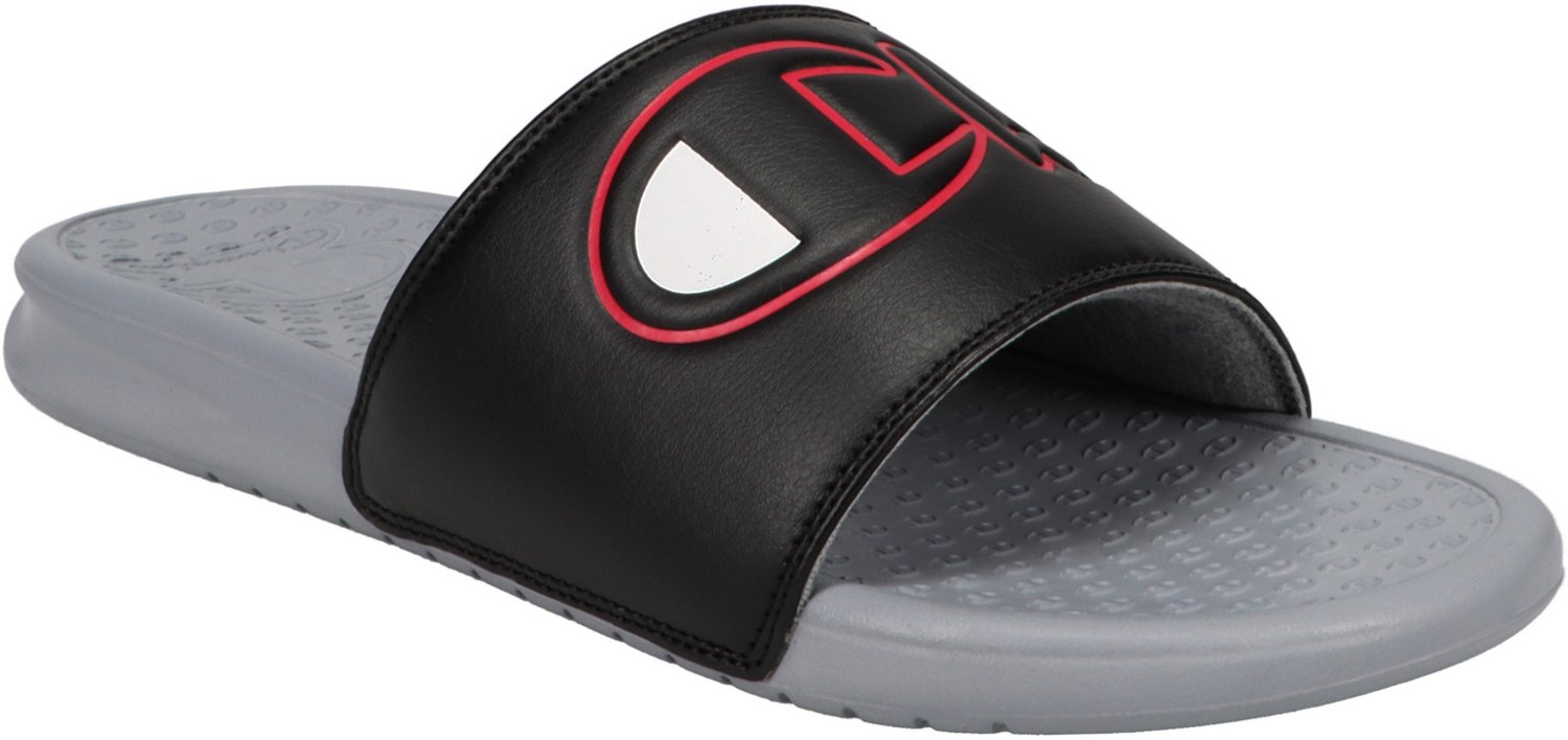 Champion Men's Super Slide Split Script Slides | Academy