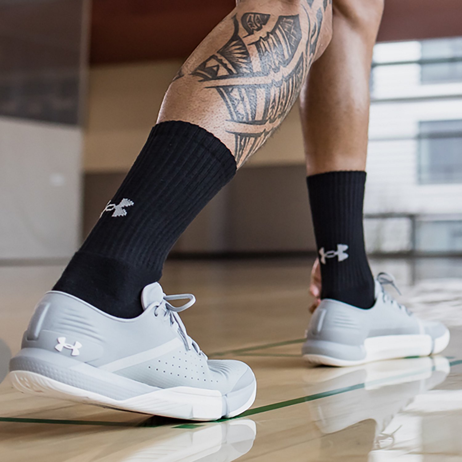 Under Armour Training Crew Socks 6 Pack Academy